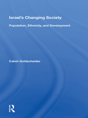 cover image of Israel's Changing Society